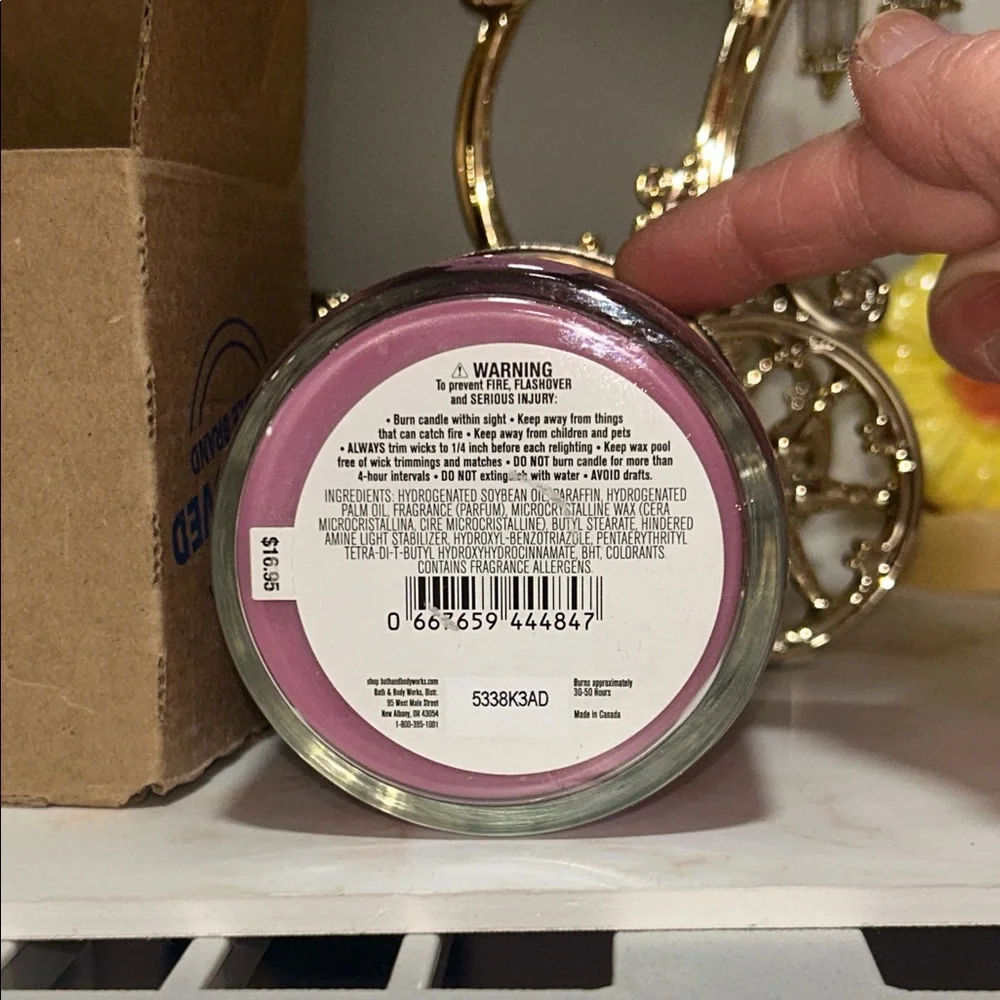 Bath and Body Works Inspire Love Rose + Vanilla Scented Candle.  8oz. New in Box - Picture 7 of 13